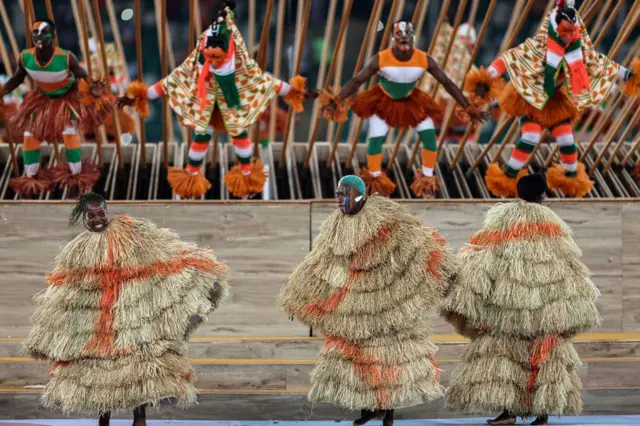 Àwọn àwòrán láti ibi ayẹyẹ ìṣíde ìdíje AFCON