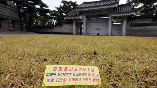 2017년 청와대로 날아든 북한 대남전단