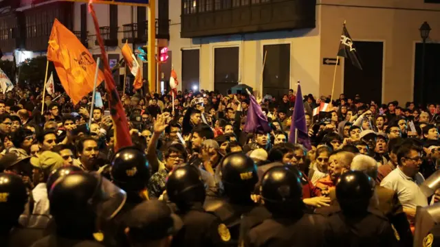 Manifestação em Lima