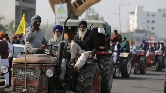 انڈیا، کسان، لال قلعہ، دلی، مظاہرہ