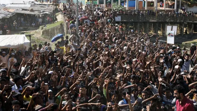 ဘင်္ဂလားဒေ့ရှ်ဘက်က ရိုဟင်ဂျာတွေက ပြန်မပို့ရေး ဆန္ဒပြ