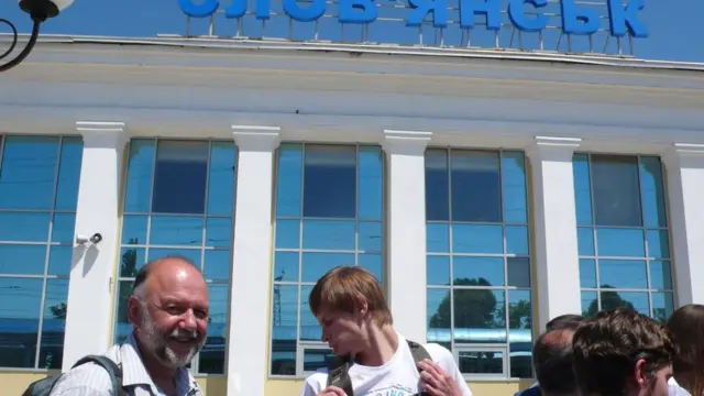 Андрей Курков в Славянске