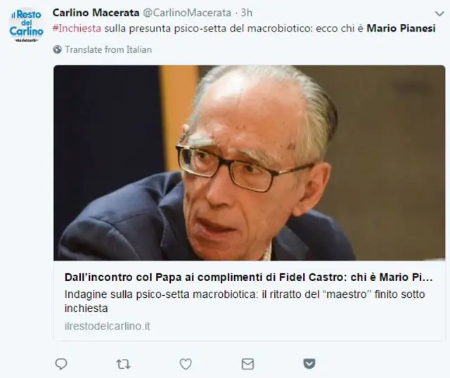 İtalya'da guru hakkında soruşturma açılması sosyal medyada çok ilgi gördü