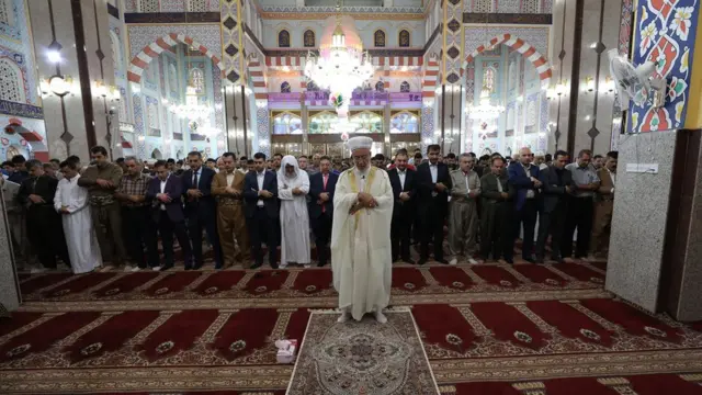 Erbil'deki Celil Hayat Camii'nden bir görüntü