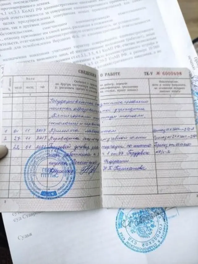 Приказ об увольнении