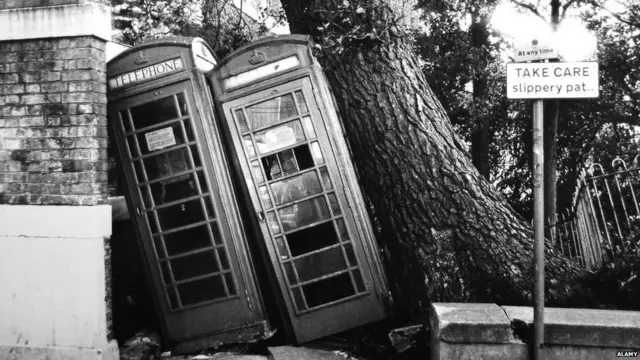 1987 में आई आंधी के बाद का दृश्य