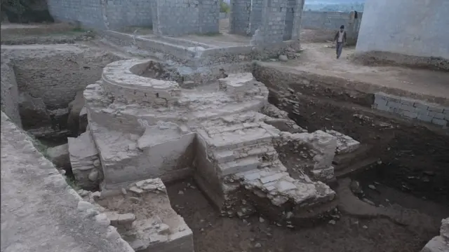 Buddhist temple in Swat Valley in northern Pakistan