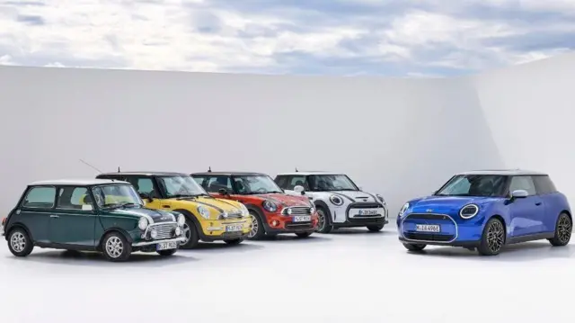 ابعاد مینی‌ کوپر نسبت به چهار نسل قبلی بزرگ‌تر شده است 