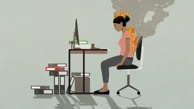 illustration of burnout