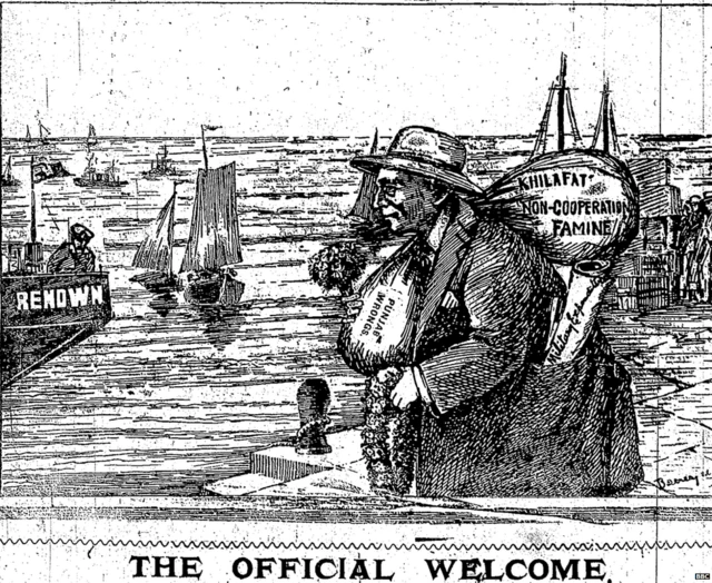 दंगों के हालात को बयान करता एक पोस्टर