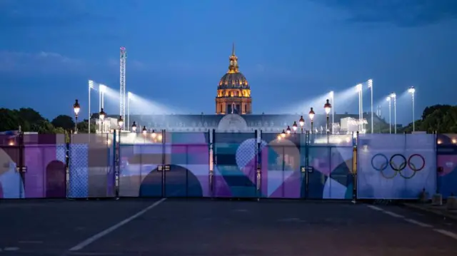 पेरिस में ओलंपिक खेलों के लिए एक वेन्यू की तस्वीर 