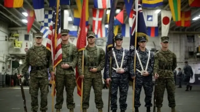 ऑस्ट्रेलियाई और अमरीकी सैनिक