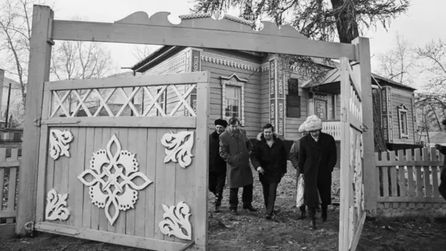 Краеведческий музей в Онгудае. 1989 год