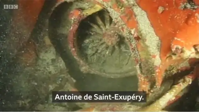 Restos del avión de Antoine de Saint-Exupéry.