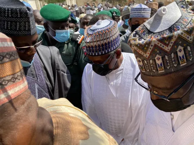 Sani Dangote burial pictures: Aliko Dangote brother funeral for Kano