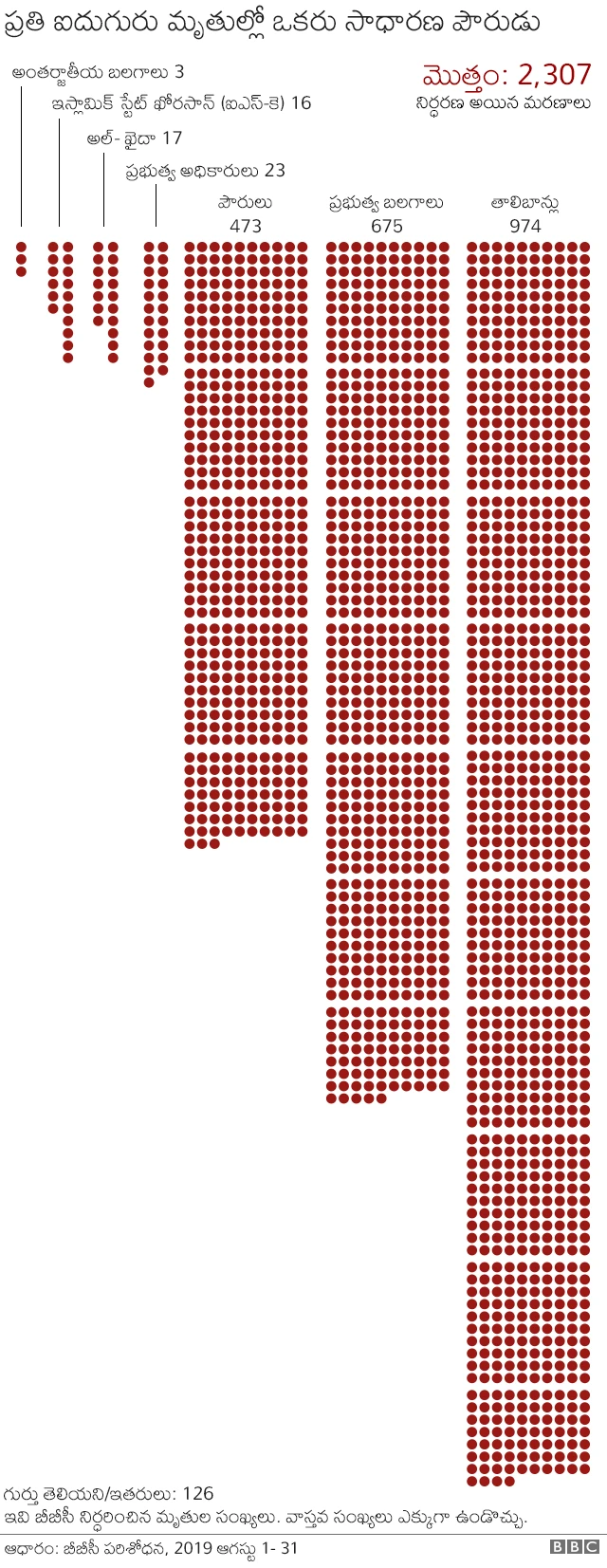 అఫ్గానిస్తాన్ దాడులు, మృతులు