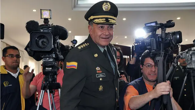 Óscar Naranjo, en una imagen de su época como general de la Policía.