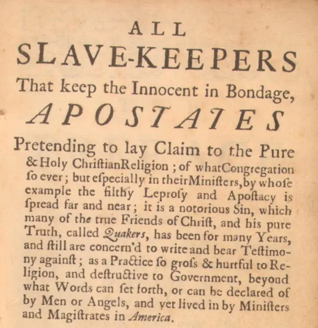 Portada de su libro contra la esclavitud publicado en 1737.