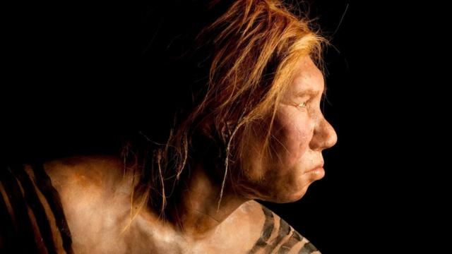 Recriação do rostosite de aposta de csgouma mulher neandertal