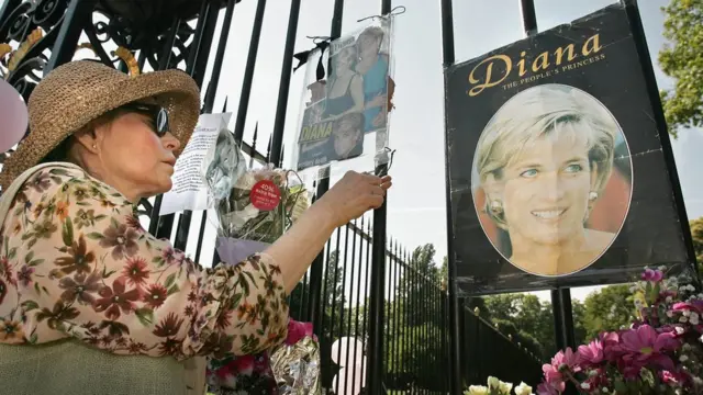 ประชาชนไว้อาลัยเจ้าหญิงไดอานา