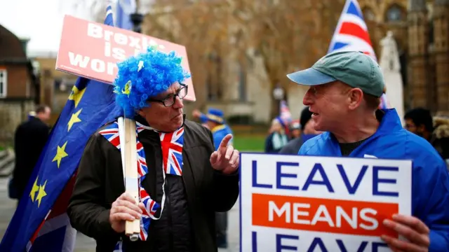 Partidarios y opositores del Brexit