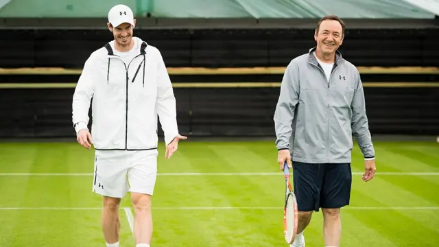 Andy Murray ve Kevin Spacey
