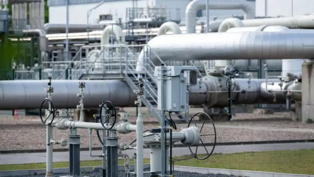 Foto of Astora underground natural gas storage facility on May 12, 2022 for Rehden, Germany