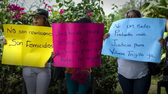 Protesta contra el femicidio.