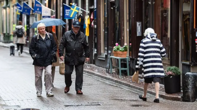 Прохожие в Стокгольме