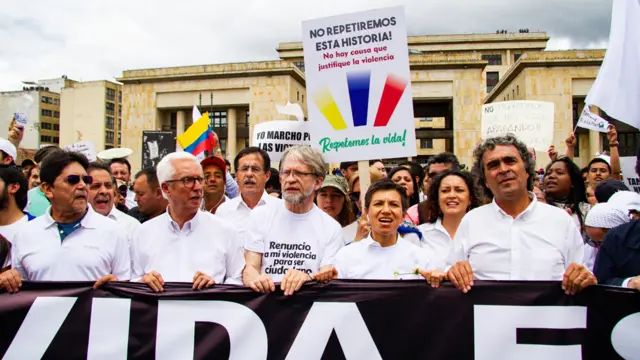 Claudia Lopez, Antanas Mockus y Sergio Fajardo