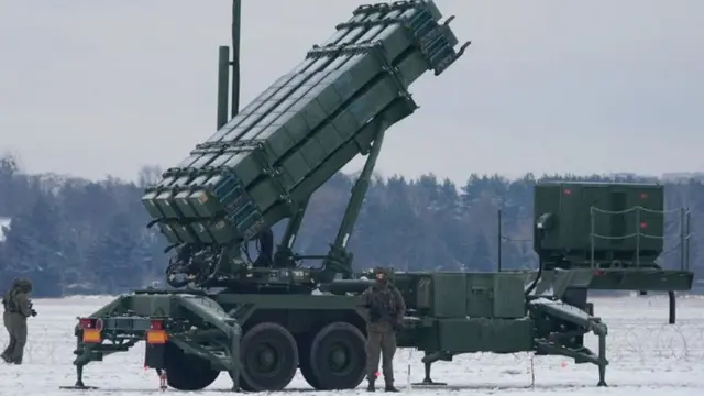 Пускова установка Patriot із ракетами сімейства PAC 3 у Польщі