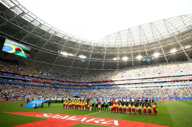 El escenario del partido es el estadio Samara Arena.