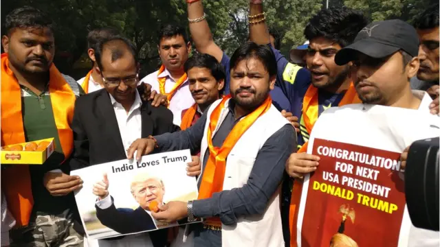 भारत में ट्रंप के कुछ समर्थक