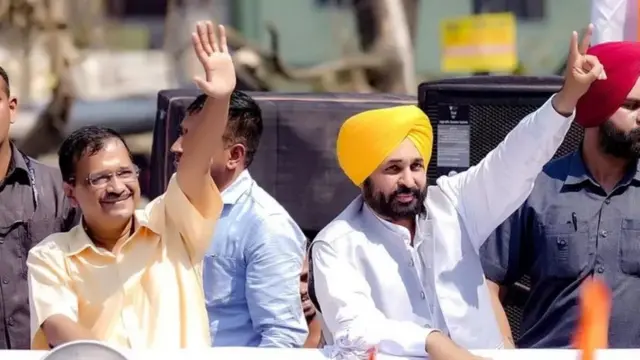 ਭਗਵੰਤ ਮਾਨ ਅਤੇ ਕੇਜਰੀਵਾਲ