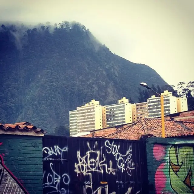 Cerros Orientales vistos desde Bogotá
