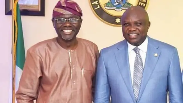 Babajide Sanwoolu ati Gomina Ipinle Eko Akinwumi Ambode