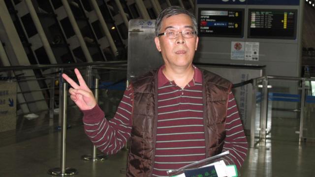 2012年，吳仁華入境中國探望家人
