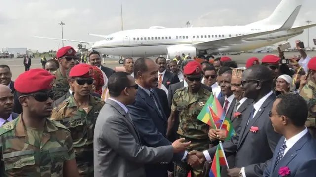 ፕረዚደንት ኢሳይያስ መራህቲ ክልላት ኢትዮጵያ እናተላለየ 14 ሓምለ 2018