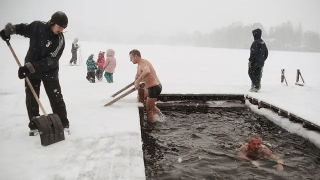 Голая рекордсменка по фридайвингу в ледяной воде с белухами (ВИДЕО) | Порно на Приколе!