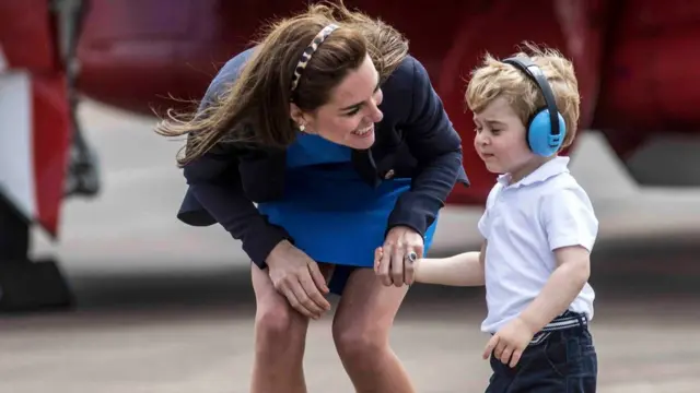 Герцогиня Кембриджская и принц Джордж