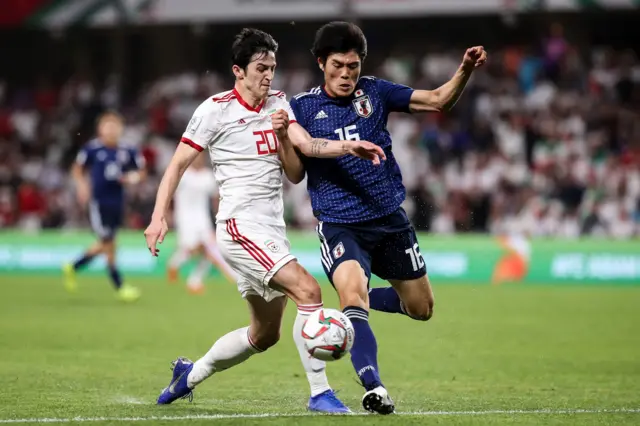 مسابقه فوتبال بین ایران و ژاپن در جام ملت‌های آسیا