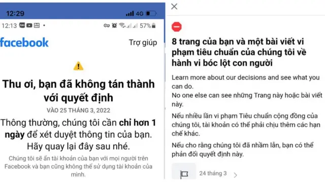 Ảnh chụp màn hình Facebook Trần Đình Thu