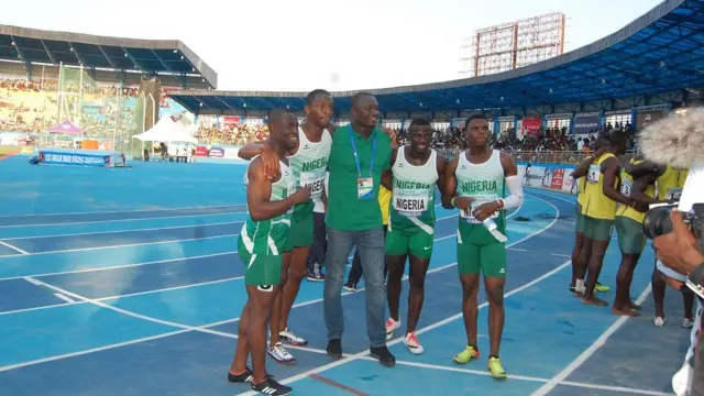 Nigeria athletes wey win silver for Asaba
