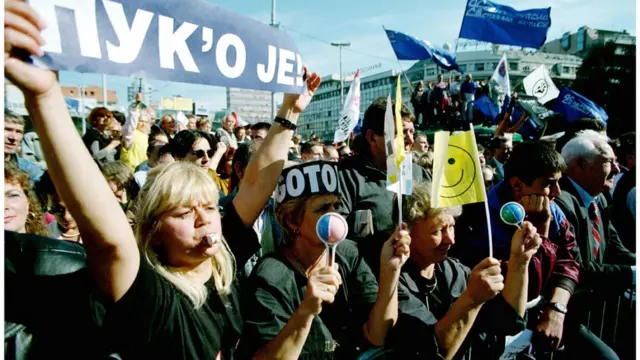 Protesti u Beogradu, oktobar 2000.