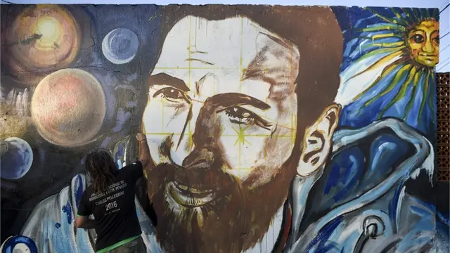 دیوارنگاری با توصویر مسی