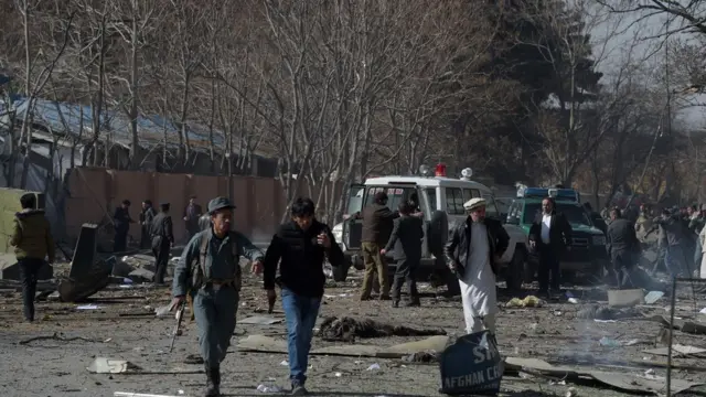انفجار انتحاری آمبولانس در مرکز کابل