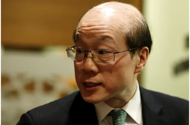 劉結一到晉江當地出席開幕儀式,並在致詞時對"台灣同胞"溫情喊話,稱通水是為了台灣同胞福利(資料照片)。