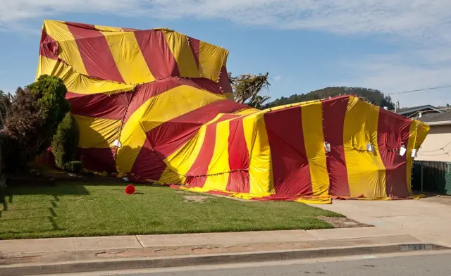 تعقيم خيمة باستخدام البخار