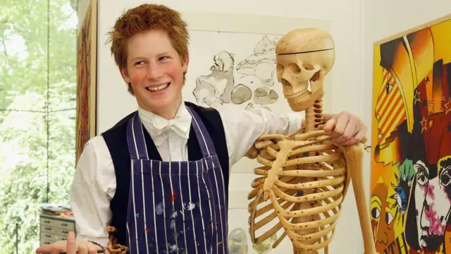 Príncipe Harry, en sus años escolares.