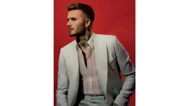 David Beckham no ensaio fotográfico para a revista 'Love'